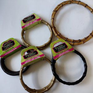 Purse N-alize It Assortment Of Bamboo & Rattan Handbag Handles Craft
